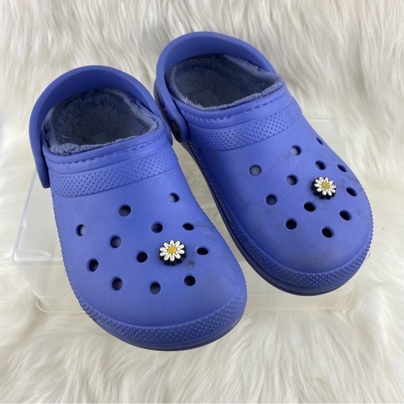 CROCS SANDALS WITH FUR ON THE INSIDE SIZE 8W 6M - Picture 1 of 9